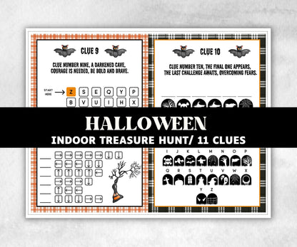 Halloween Treasure Hunt for Teens, Scavenger hunt for teens, Halloween Party game, Halloween activity, Indoor Scavenger hunt, Treasure Hunt-Halloween Printables -TheHustlingCatLady-Party Games