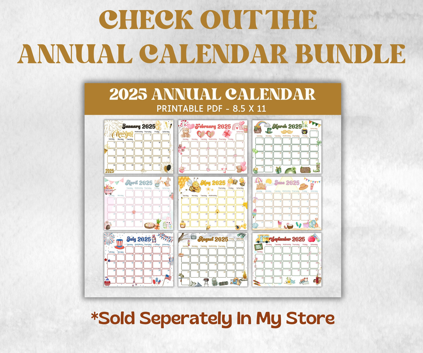 Kids November 2025 Calendar, Printable 2025 Calendar, Homeschool Preschool Calendar Board, Children's Monthly Planner, Thanksgiving Calendar-New Listings -TheHustlingCatLady-Planner Templates