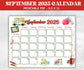 Kid September 2025 Calendar, Printable 2025 Calendar, Homeschool Preschool Calendar Board, Children Monthly Planner, Back to School Calendar-New Listings -TheHustlingCatLady-Planner Templates