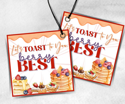 Berry Best Teacher Appreciation Treat Tag, End Of Year Snack Tag, Appreciation Treat Tag, Thank You scoop Tag, Volunteer Thank You tag-New Listings -TheHustlingCatLady-Planner Templates