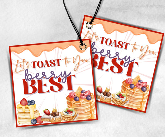 Berry Best Teacher Appreciation Treat Tag, End Of Year Snack Tag, Appreciation Treat Tag, Thank You scoop Tag, Volunteer Thank You tag-New Listings -TheHustlingCatLady-Planner Templates