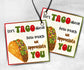 Lets Taco About by Teacher Appreciation Treat Tag, End Of Year Snack Tag, Appreciation Treat Tag, Thank You taco Tag, Volunteer Thank You-New Listings -TheHustlingCatLady-Planner Templates