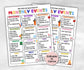 Calendar of Events, School events calendar flyer, PTA Monthly Calendar, PTO Calendar, school calendar, editable in Canva calendar flyer-New Listings -TheHustlingCatLady-Planner Templates