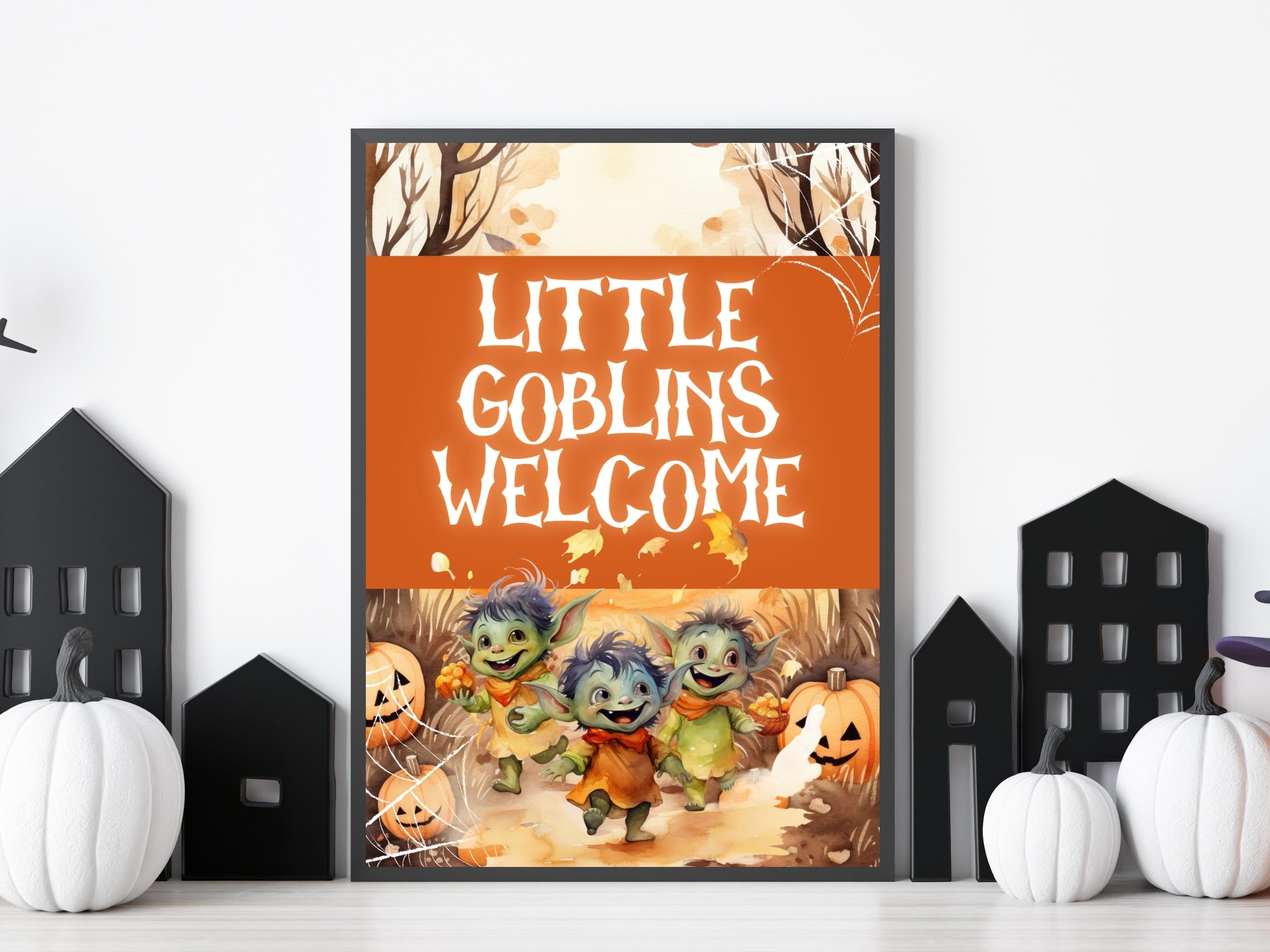 Little Goblins Welcome sign, Trick Or Treat Sign, Do Not Disturb, Please Take One, Candy Station Sign, Halloween Treat Sign Printable, Favor-New Listings -TheHustlingCatLady-Party Games