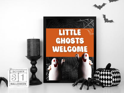 Little Ghosts Welcome sign, Trick Or Treat Sign, Do Not Disturb, Please Take One, Candy Station Sign, Halloween Treat Sign Printable, Favor-New Listings -TheHustlingCatLady-Party Games