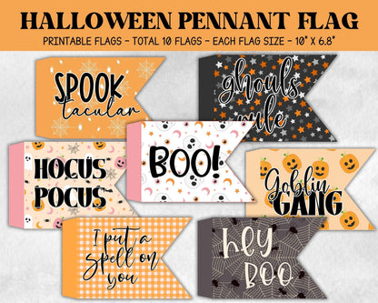 Trick or treat Wand, Hey Boo Halloween Flag, Child Play Wand, Halloween Photo Prop, Halloween Printable Flag, Wand, Kids Halloween Party-New Listings -TheHustlingCatLady-Garlands, Flags & Bunting