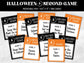 Halloween 5 Second Game, Family Fun Night, Spooky Party Activity, Fast-Paced Trivia, Vintage Game, Classroom Challenge, Office Event Fun-Halloween Printables -TheHustlingCatLady-Party Games