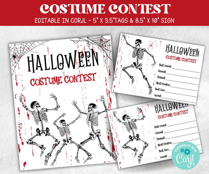 Halloween Contest, Pumpkin Carving Contest Voting Cards, Voting Ballot, Best Costume Award, Costume Vote Cards, Costume Competition, Ballot-New Listings -TheHustlingCatLady-Party Games