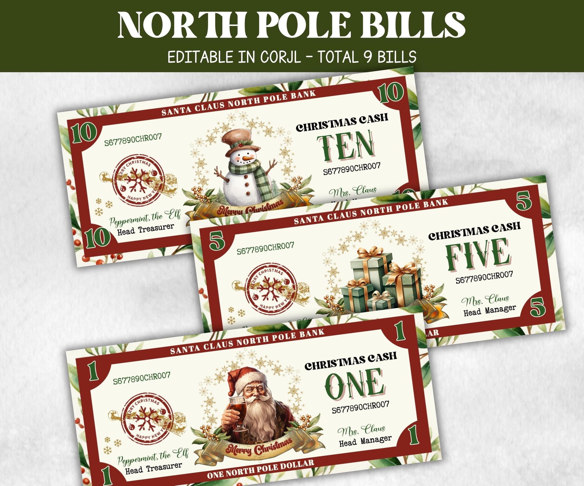 north-pole-dollar-bill-stocking-stuffer-ready-to-print-christmas-play-money-printable-christmas-money-editable-christmas-bucks-dollar-the-hustling-cat-lady