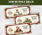 North Pole Dollar Bill, Stocking Stuffer, Ready To Print Christmas Play Money, Printable Christmas Money, Editable Christmas Bucks, Dollar-New Listings -TheHustlingCatLady-Party Games