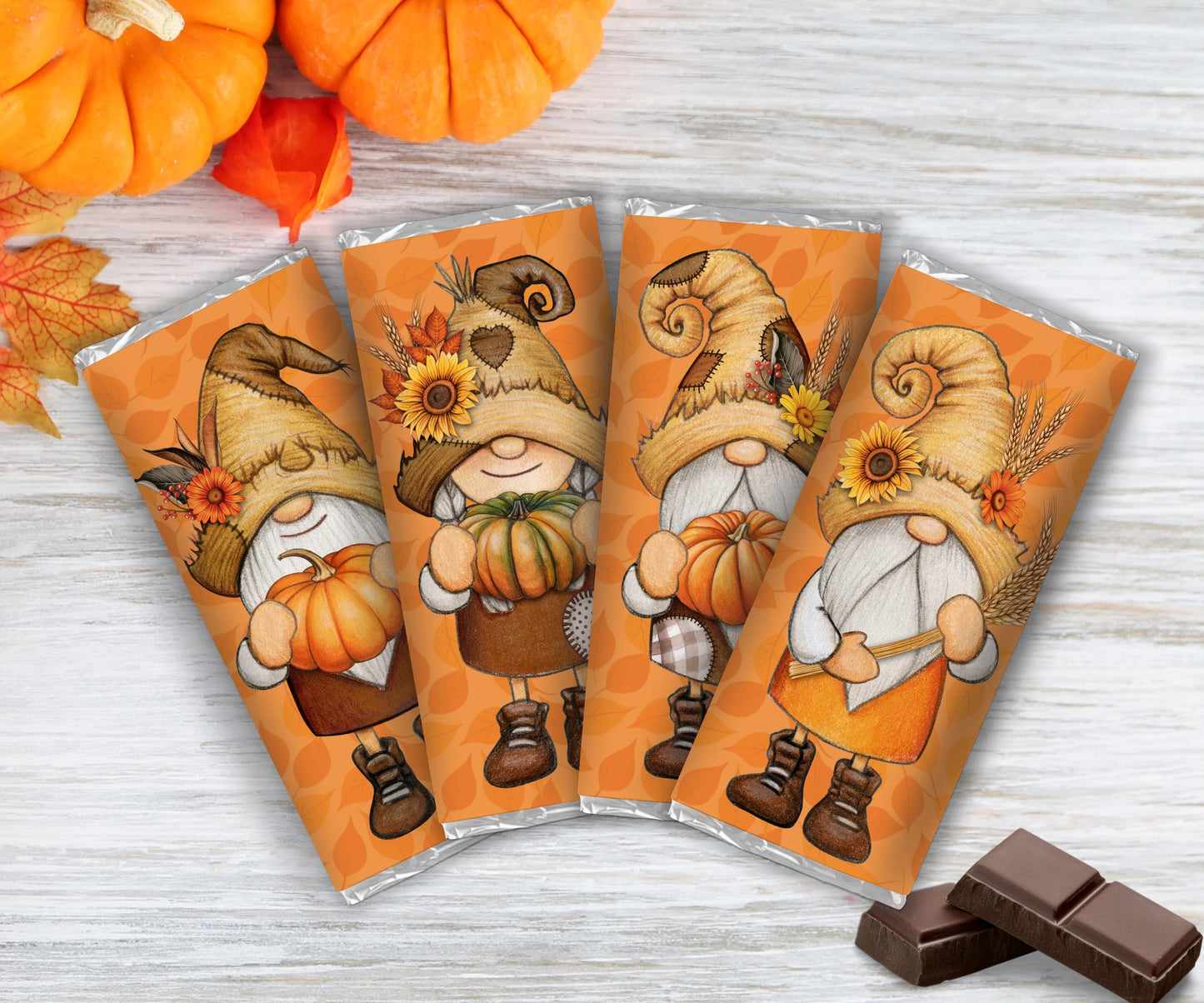 Thanksgiving Chocolate Bar Wrapper, Friendsgiving Party Favor, Teacher Appreciation Gifts, Classroom Thanksgiving Treats, Fall Hostess Gift-Thanksgiving -TheHustlingCatLady-Party Favors