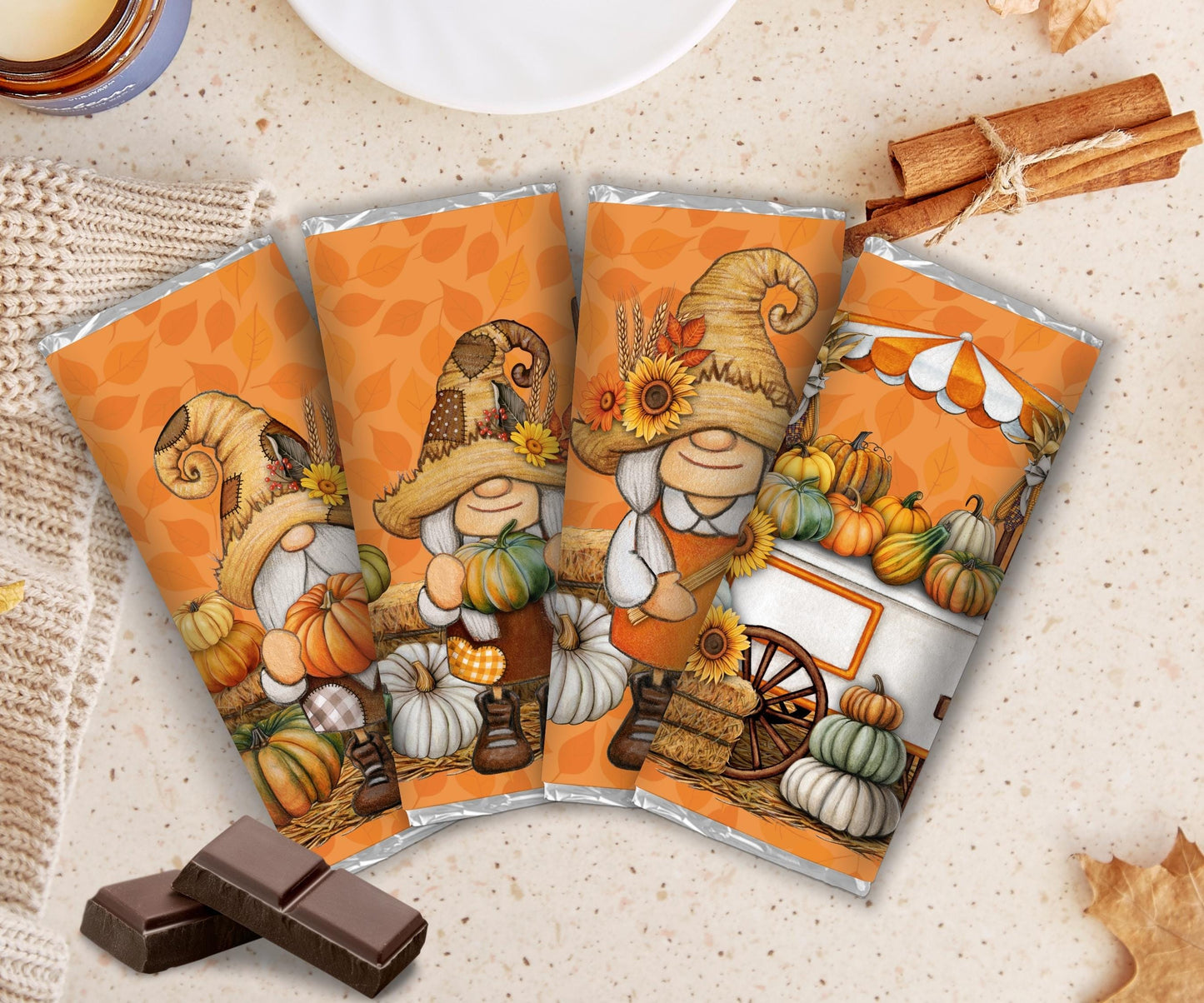 Classroom Thanksgiving Treats, Thanksgiving Chocolate Bar Wrapper, Friendsgiving Party Favor, Teacher Appreciation Gifts, Fall Hostess Gift-Thanksgiving -TheHustlingCatLady-Party Favors