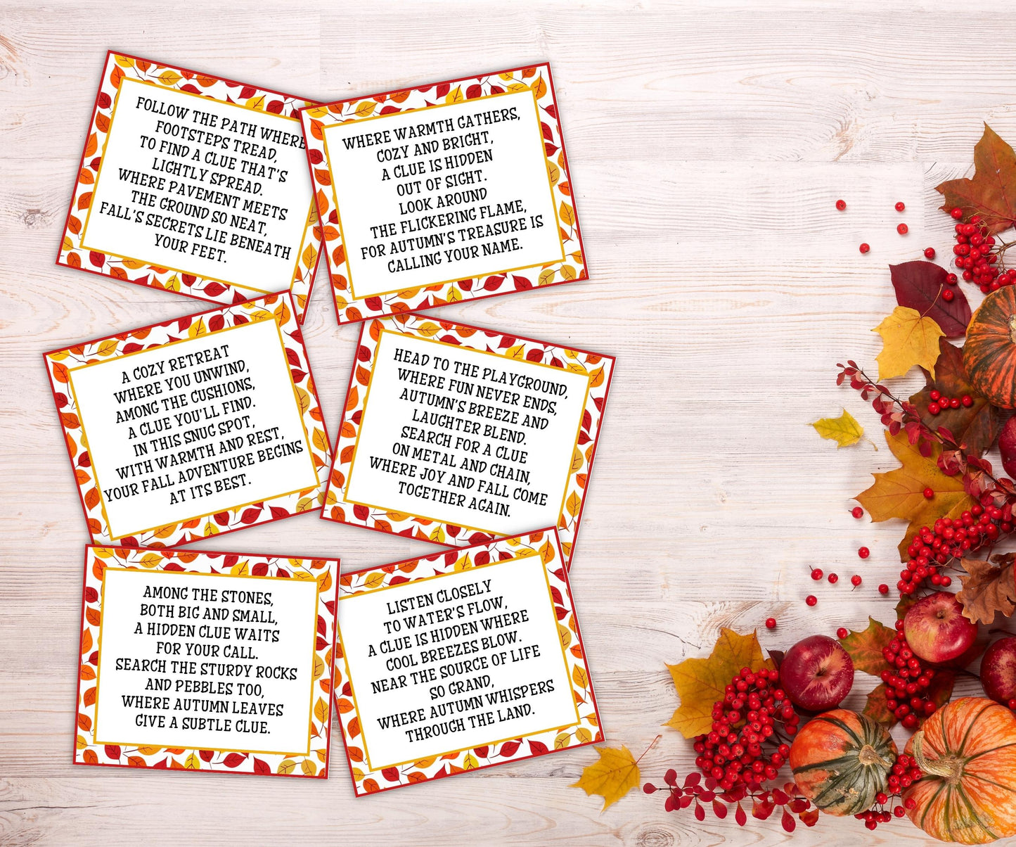 Outdoor Thanksgiving Scavenger Hunt, Fun Family Activity, Fall Treasure Hunt, Printable Game for Kids, Outdoor Scavenger Hunt for Kids, clue-Thanksgiving -TheHustlingCatLady-Party Games