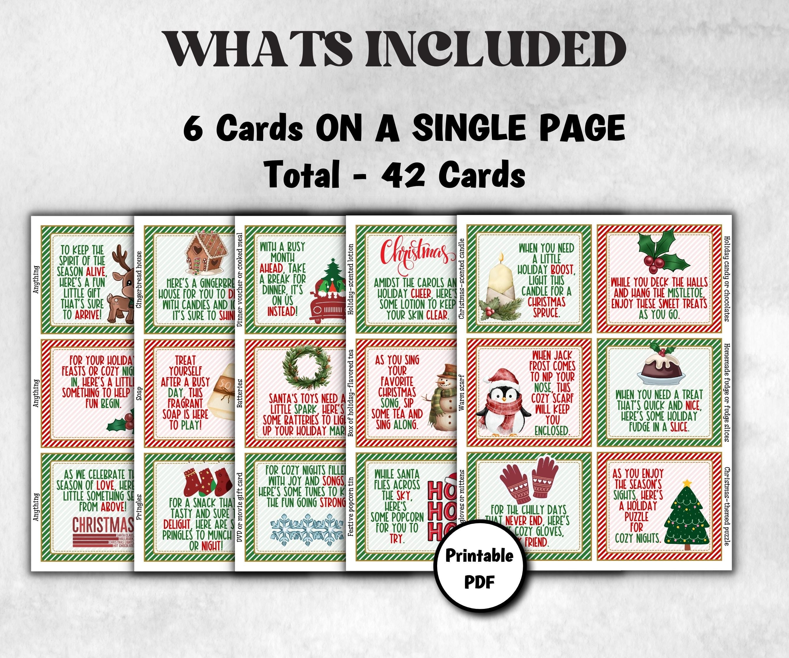 Printable 12 Days of Christmas Gift Tags, Holiday Tags for Teachers, Secret Santa Gifts, Holiday Countdown, Unique Gift tags, Christmas Gift-Christmas -TheHustlingCatLady-Party Games