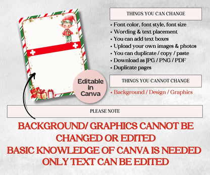 Christmas Elf Activity Bundle, Elf Arrival Letter, Elf Kit, Elf warning, Elf Notes, Elf Calendar, Elf Report Card, Elf Adoption Certificate-Christmas -TheHustlingCatLady-Templates