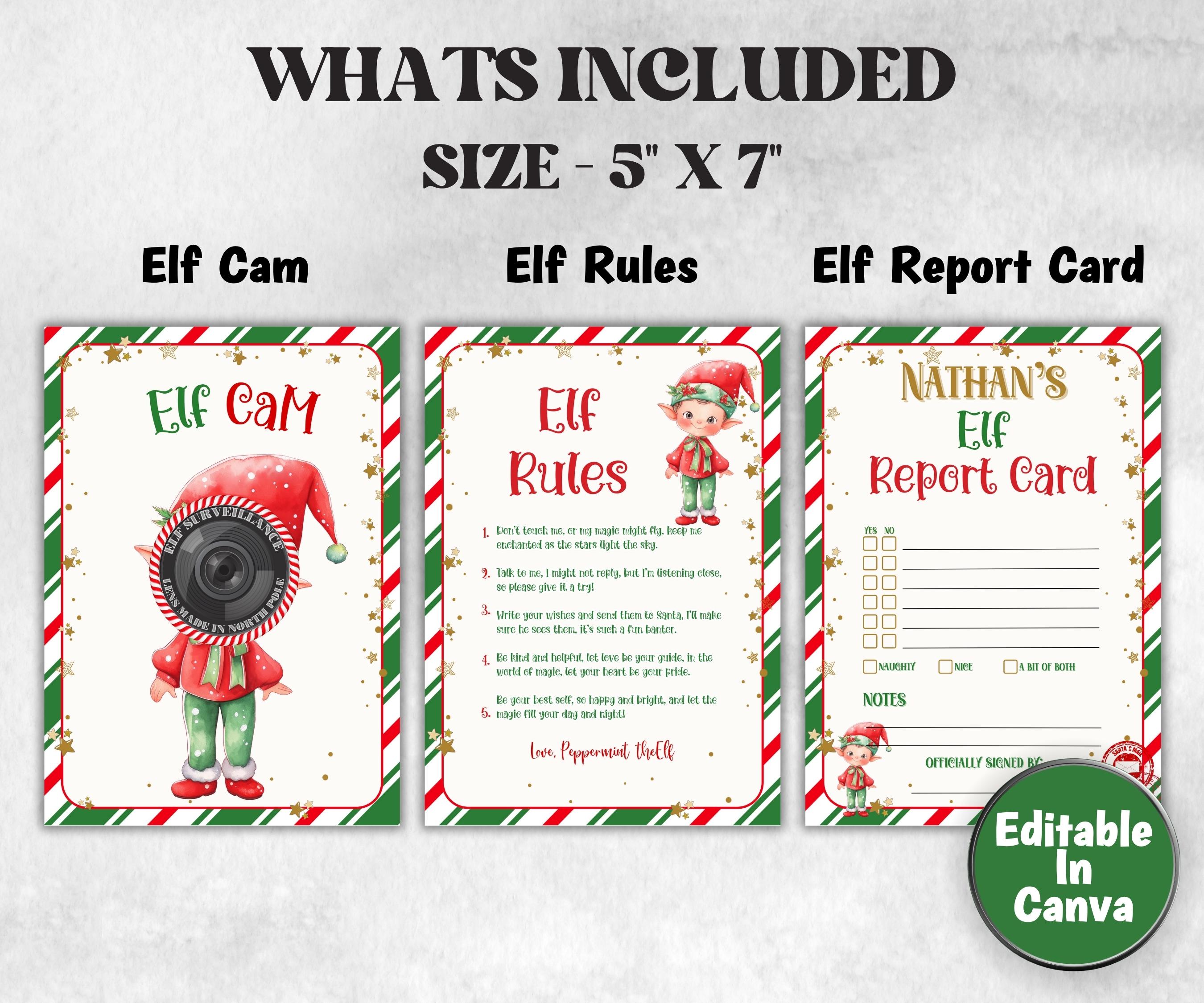 Christmas Elf Activity Bundle, Elf Arrival Letter, Elf Kit, Elf warning, Elf Notes, Elf Calendar, Elf Report Card, Elf Adoption Certificate-Christmas -TheHustlingCatLady-Templates