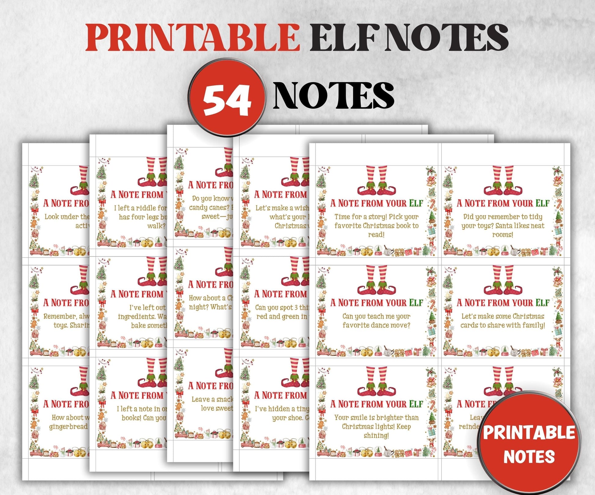 Christmas Elf Cam Bundle , Elf Rules, Elf Kit, Official Elf warning, Elf Notes, Elf Calendar, Elf Report Card, Elf Adoption Certificate-Christmas -TheHustlingCatLady-Templates