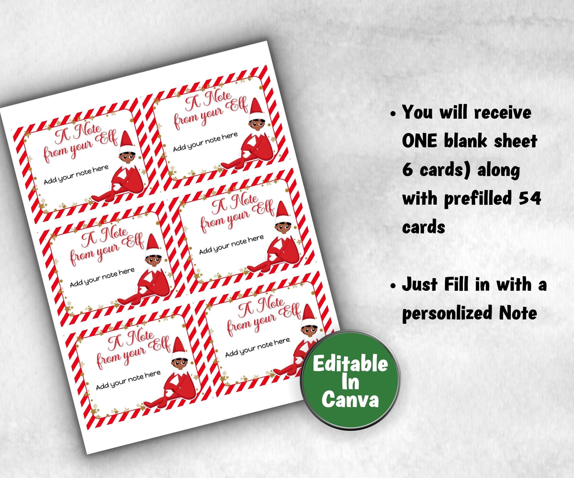 Printable Elf Note, Printable Christmas Activities, Note from Your Elf, Elf Kit for Kid, Elf Arrival Ideas, Christmas Elf Props, Elf Message-Christmas -TheHustlingCatLady-Templates