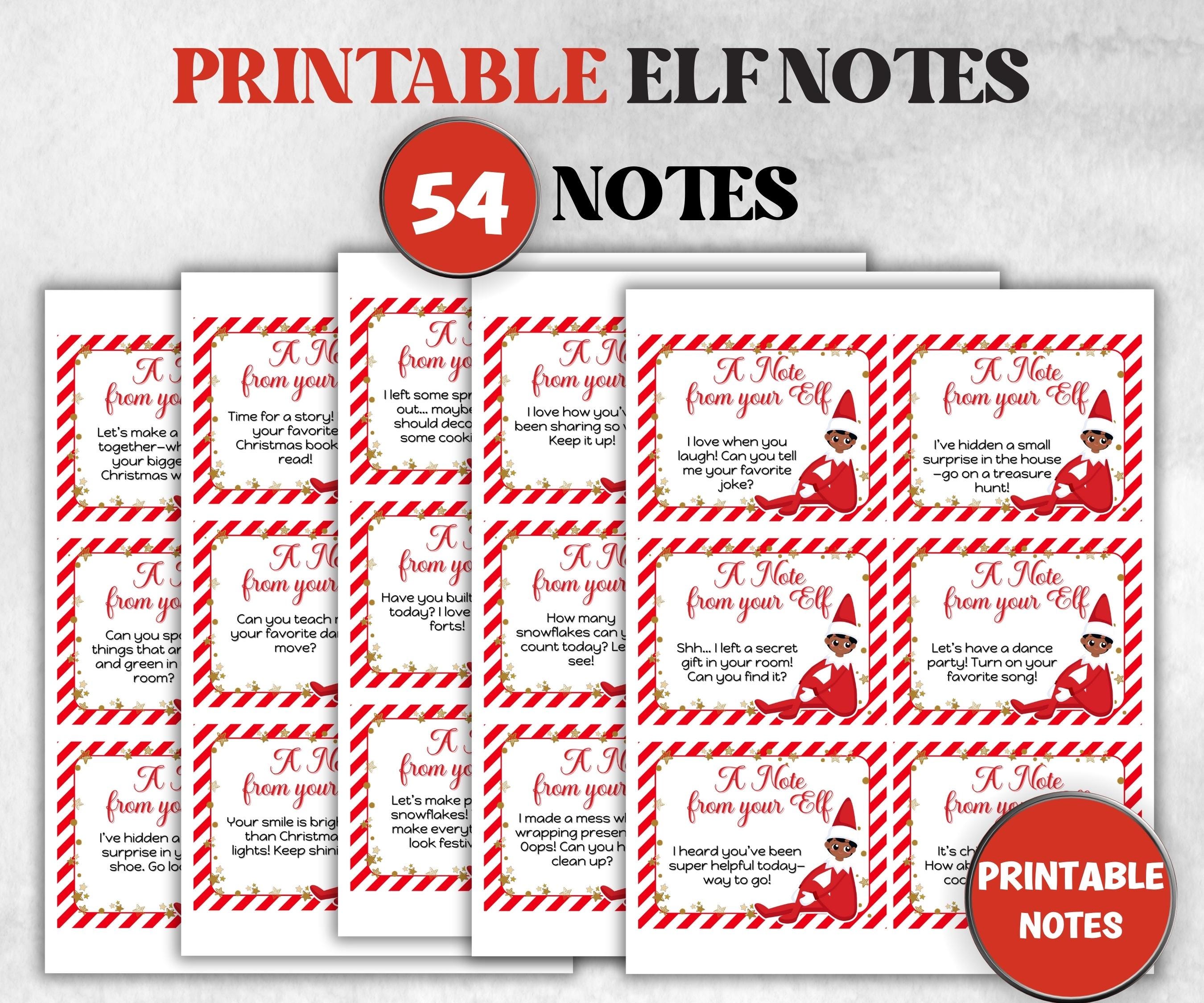 Printable Elf Note, Printable Christmas Activities, Note from Your Elf, Elf Kit for Kid, Elf Arrival Ideas, Christmas Elf Props, Elf Message-Christmas -TheHustlingCatLady-Templates