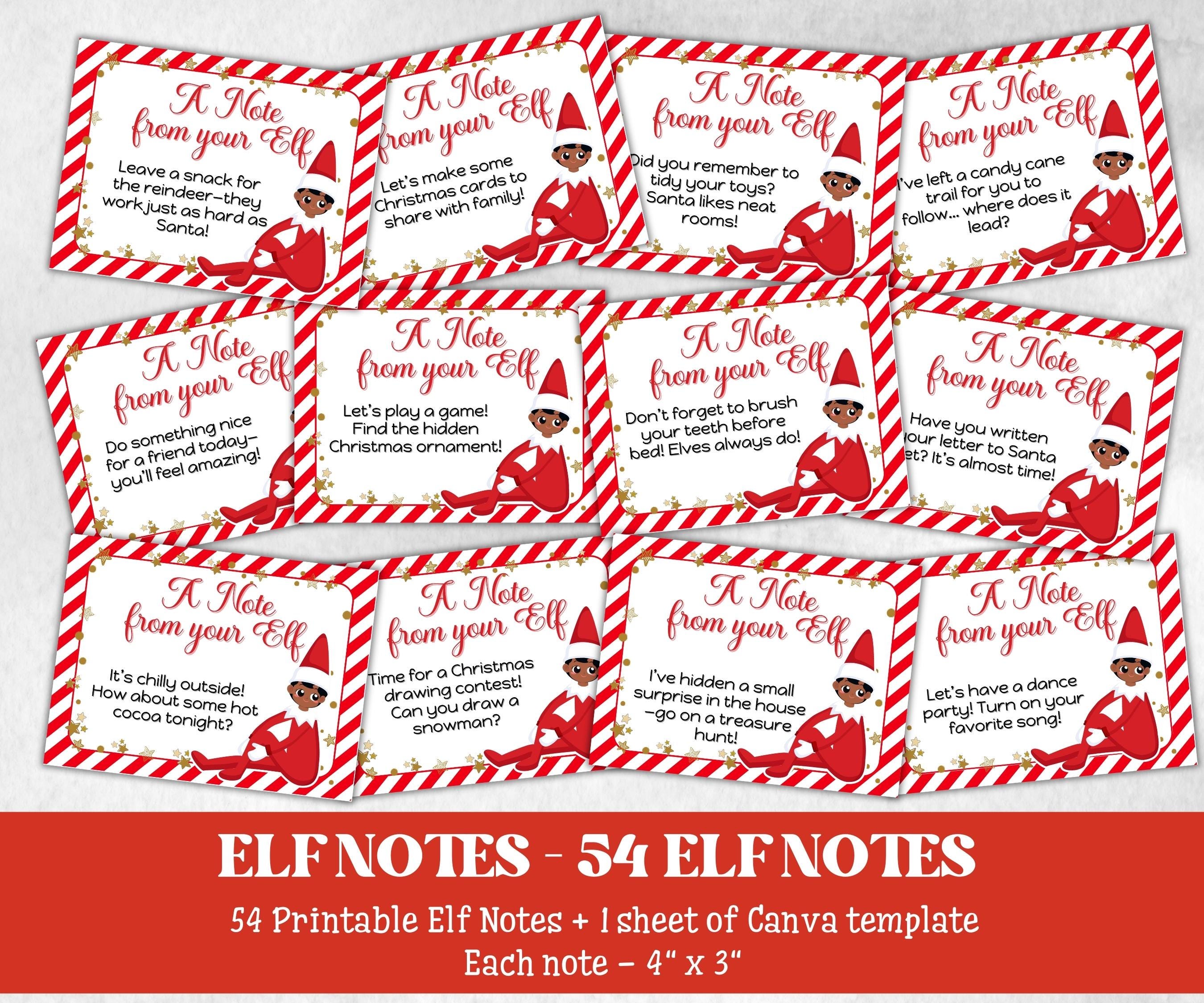Printable Elf Note, Printable Christmas Activities, Note from Your Elf ...