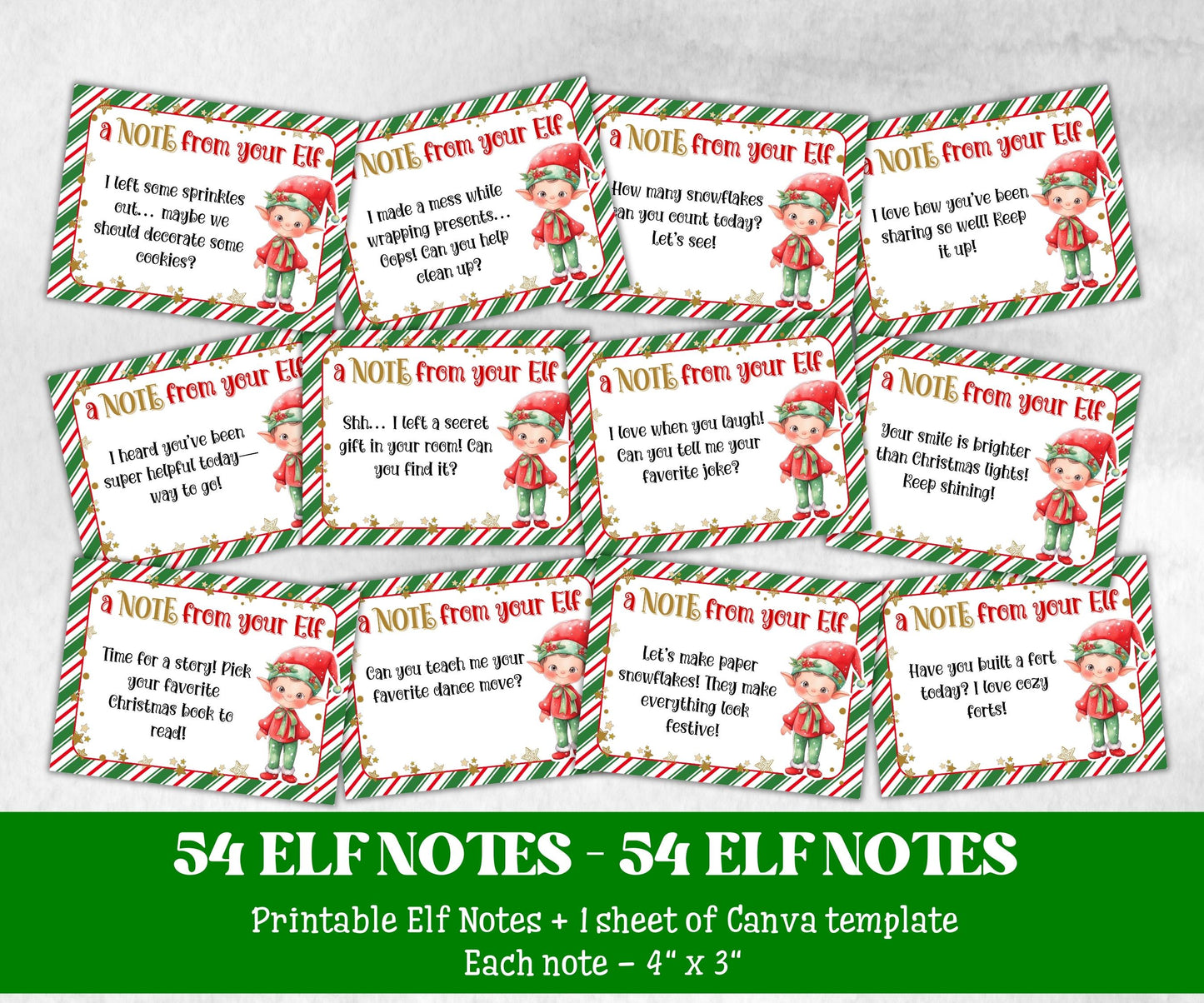 Note from Your Elf, Printable Elf Note, Printable Christmas Activities, Elf Kit for Kid, Elf Arrival Ideas, Christmas Elf Props, Elf Message-Christmas -TheHustlingCatLady-Templates