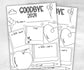 Year recap printable, New Year Classroom Activity, Kids Year in review, end of year recap, new years eve activity, Kids New Year's Game- -TheHustlingCatLady-Party Games