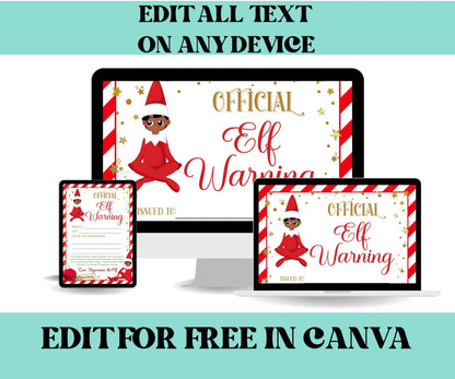 Printable Christmas Elf Bundle, Elf Arrival Letter, Elf Kit, Elf warning Elf Notes, Elf Calendar, Elf Report Card, Elf Adoption Certificate-Christmas -TheHustlingCatLady-Templates