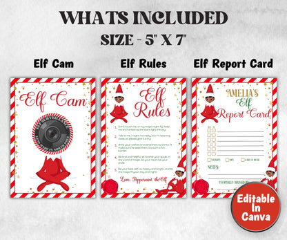 Printable Christmas Elf Bundle, Elf Arrival Letter, Elf Kit, Elf warning Elf Notes, Elf Calendar, Elf Report Card, Elf Adoption Certificate-Christmas -TheHustlingCatLady-Templates