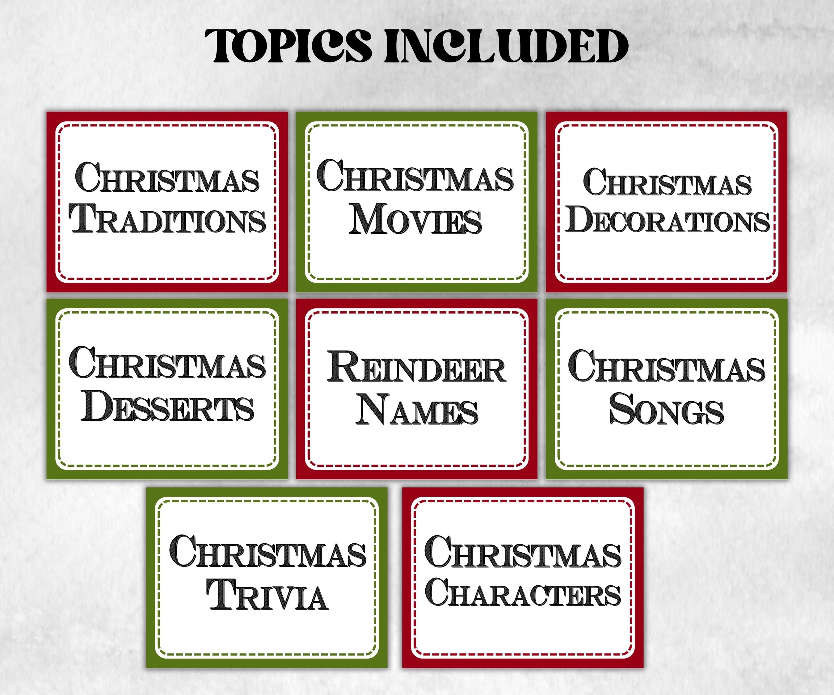 Christmas Jeopardy Game, Printable Holiday Trivia, Family Reunion Fun, Family Game Night, Coworkers Christmas, Christmas Activities for Kids-Christmas -TheHustlingCatLady-Party Games