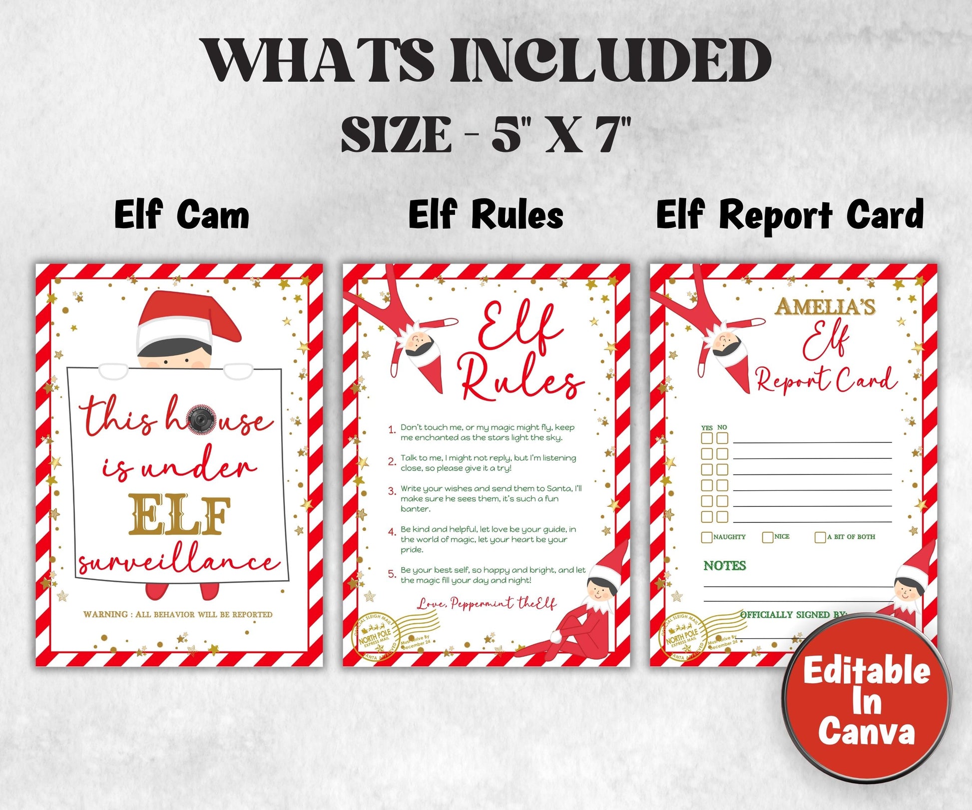 Christmas Elf arrival Bundle, Elf Arrival Letter, Printable Elf Kit, Elf warning Elf Notes, Elf Calendar, Elf Rule, Elf Adoption Certificate-Christmas -TheHustlingCatLady-Templates