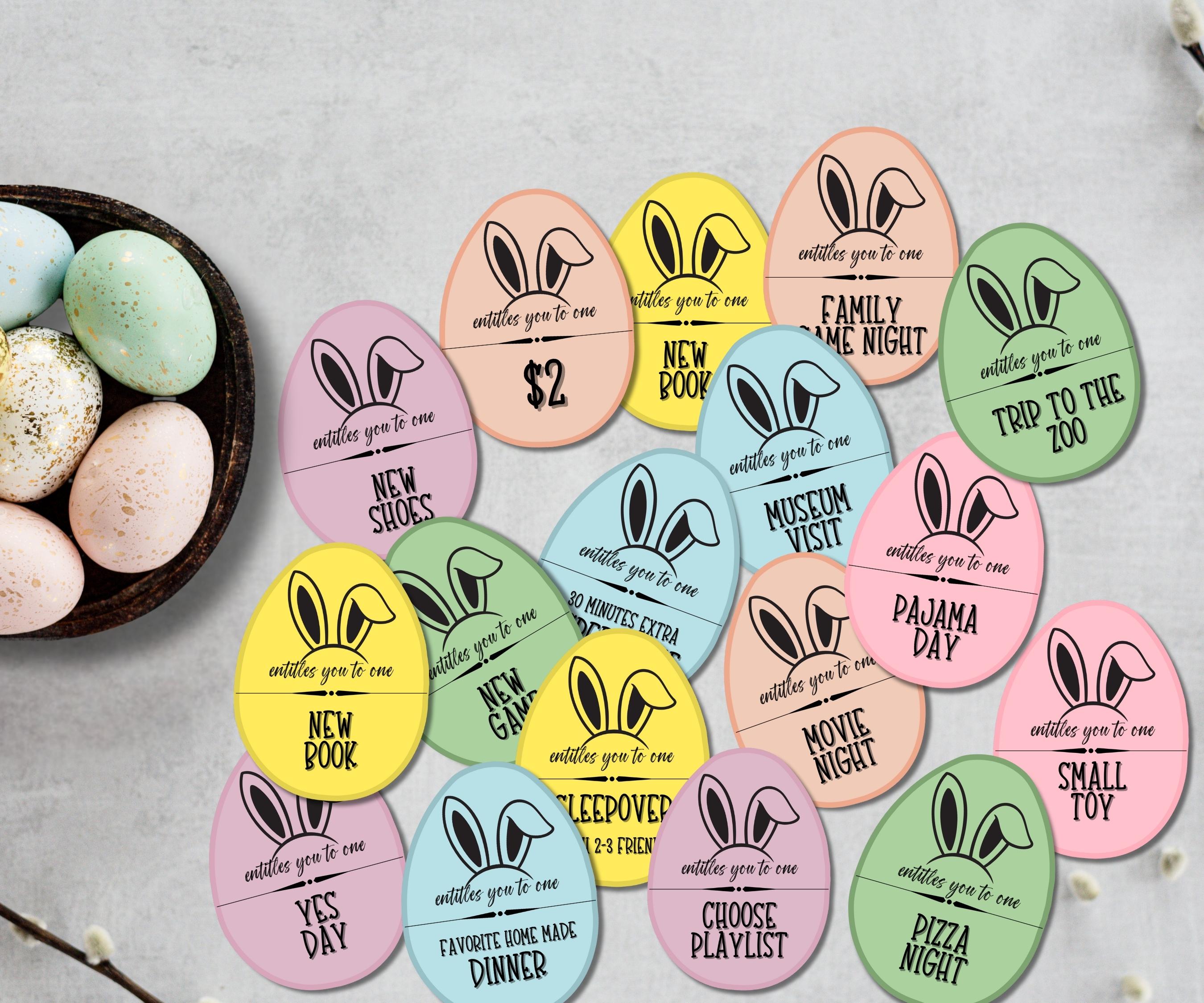 Easter Basket Fillers, Bunny Money, Printable Stuffer, Easter Gift for Kids, Candy Alternative, Bunny Buck, Reward Token, Personalized Treat-Easter -TheHustlingCatLady-Party Games