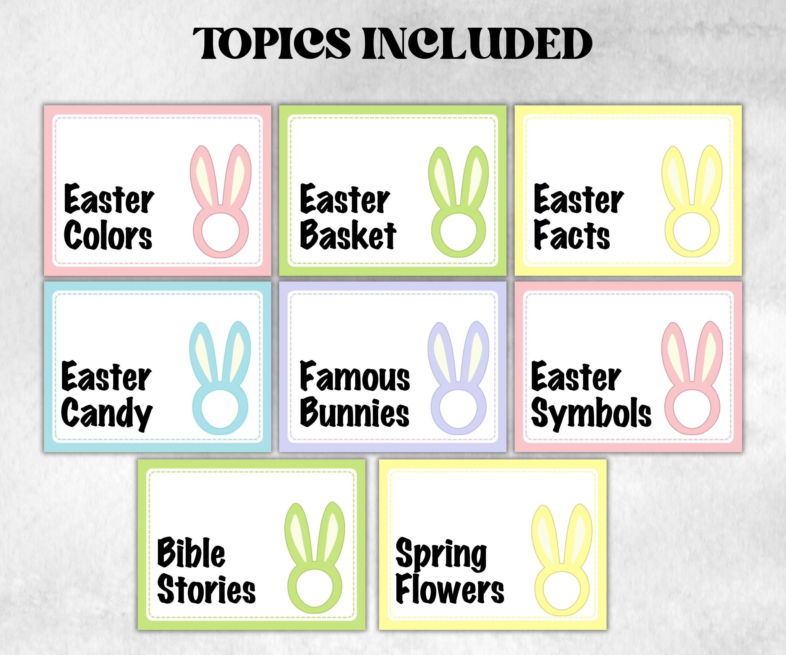 Interactive Easter Game for Teens, Easter Jeopardy Printable Trivia Game, Easter Family Feud, Office Icebreaker, Team Building, Adults Kids-Easter -TheHustlingCatLady-Party Games