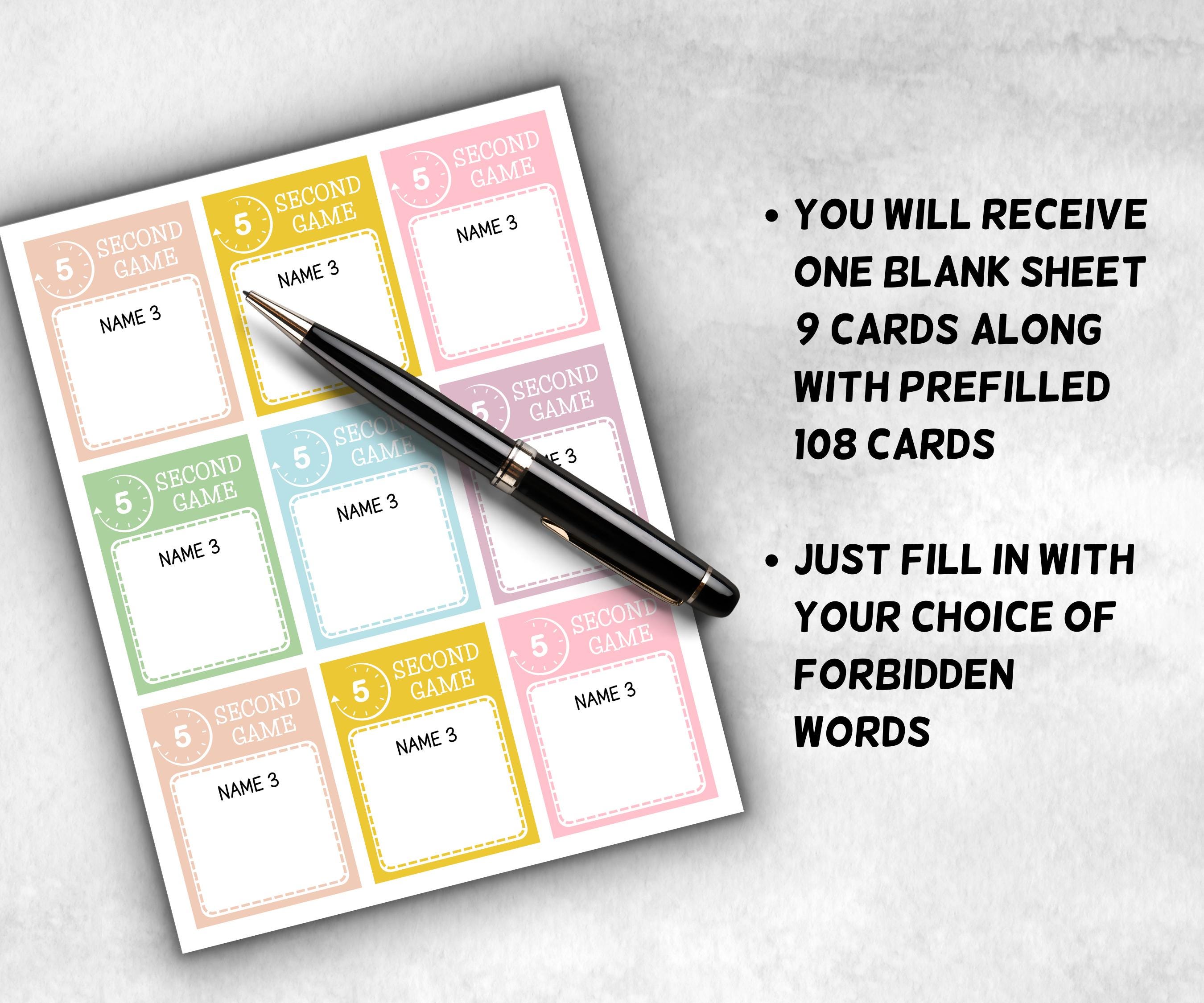 Easter 5-Second Game, Easter Brunch Ideas, Office Group Games, Teen Icebreaker, Classroom Activity, Printable Easter Game for Adults and Kid-Easter -TheHustlingCatLady-Party Games