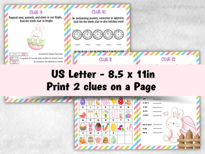 Easter Park Treasure Hunt Printable, Easter Bunny Letter, Riddles, Egg Hunt Clue Cards, Teen Outdoor Scavenger, Family Sunday Easter Party-Easter -TheHustlingCatLady-Party Games