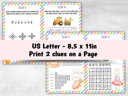 Easter Park Treasure Hunt Printable, Easter Bunny Letter, Riddles, Egg Hunt Clue Cards, Teen Outdoor Scavenger, Family Sunday Easter Party-Easter -TheHustlingCatLady-Party Games