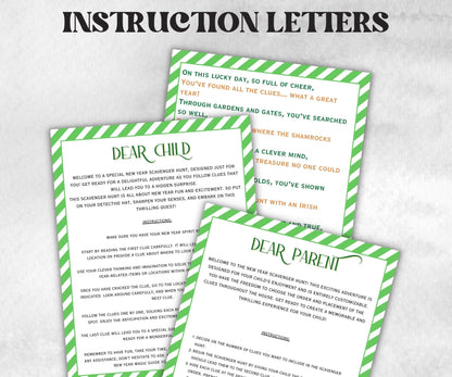 St. Patrick's Day Outdoor Scavenger Hunt, Leprechaun Scavenger, Pot of Gold Activity, Treasure Hunt Clues, Kids Teen Game, St. Paddy’s Fun-St.Patricks Day -TheHustlingCatLady-Party Games