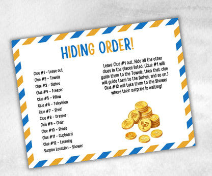 Teen Hanukkah Indoor Treasure Hunt, Treasure Scavenger Clues, Chanukah Printable Activity, Jewish Holiday Game, Holiday Kids Game fun ideas-Sports Printables -TheHustlingCatLady-Party Games