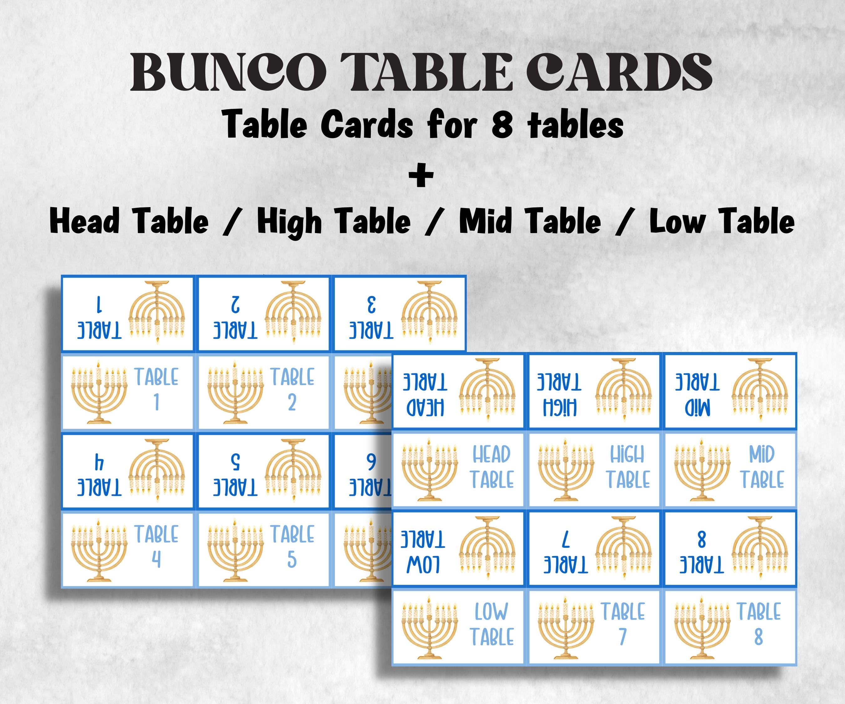 Bunco Night, Printable Hanukkah Bunco Score Sheet, Hanukkah Bunco Invitation, Bunco Game, Tally Sheet, bunco score cards, jewish bunco night-Sports Printables -TheHustlingCatLady-Party Games