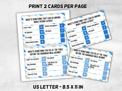 Hanukkah Family Friendly Feud game, Hanukkah Teen Games, Printables Activities, Mensch Hanukkah Quiz, Chanukah Games, Chunukah Trivia Game-Sports Printables -TheHustlingCatLady-Party Games
