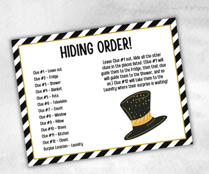Indoor Treasure Hunt Kids, New Years Eve, Printable New Year Party Games, New Year Activity, New Year Scavenger, Nye Treasure Hunt Clues-New Year&#39;s -TheHustlingCatLady-Party Games