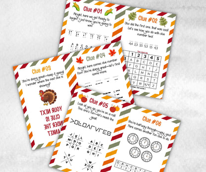 Indoor Treasure Hunt Game, Printable Turkey Quiz, Adventure for Kid, Fall Autumn activity, Friendsgiving game, Thanksgiving Family Holiday-Thanksgiving -TheHustlingCatLady-Party Games