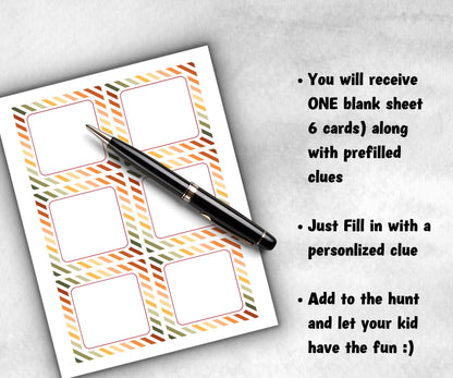 Friendsgiving Indoor Scavenger Hunt Game, Printable Riddle Quiz, Adventure for Kid, Fall Autumn activity, Friendsgiving game, Family Holiday-Thanksgiving -TheHustlingCatLady-Party Games