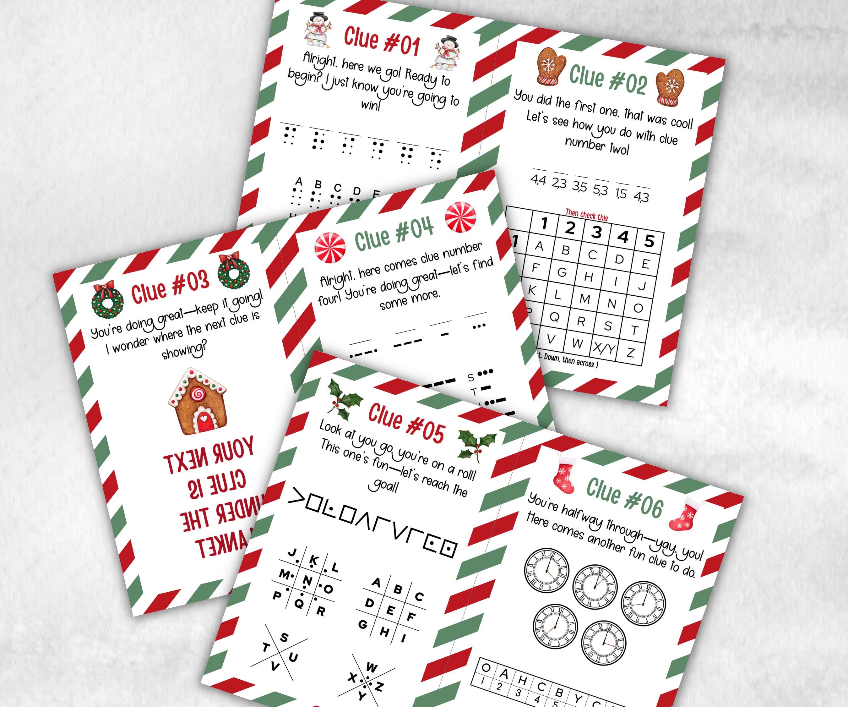 Christmas Indoor Treasure Hunt, Kids Treasure Scavenger Clues, Xmas Printable Activity, Christian Holiday Game, Holiday Kids Game fun ideas-Christmas -TheHustlingCatLady-Party Games