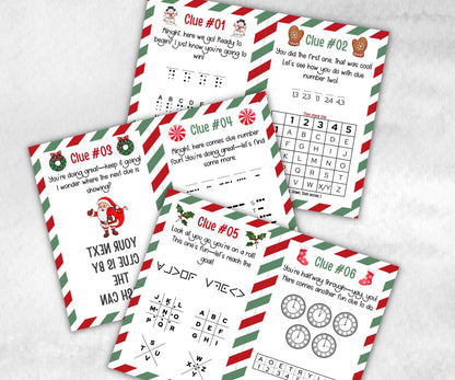 Outdoor Treasure Scavenger Clues, Kids Christmas Treasure Hunt, Xmas Printable Activity, Christian Holiday Game, Holiday Kids Game fun ideas-Christmas -TheHustlingCatLady-Party Games
