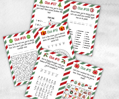Kids Christmas Outdoor Treasure Hunt, Treasure Scavenger Clues, Xmas Printable Activity, Christian Holiday Game, Holiday Kids Game fun ideas-Christmas -TheHustlingCatLady-Party Games