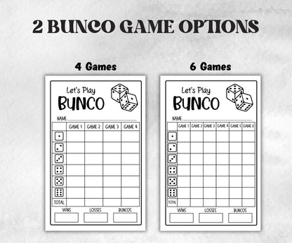Black and White Bunco, Birthday Party ideas, Printable Party Favors, Score Sheet, Ghost player, Tally Sheets, Birthday Gift, Family reunion- -TheHustlingCatLady-Party Games