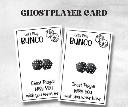 Black and White Bunco, Birthday Party ideas, Printable Party Favors, Score Sheet, Ghost player, Tally Sheets, Birthday Gift, Family reunion- -TheHustlingCatLady-Party Games