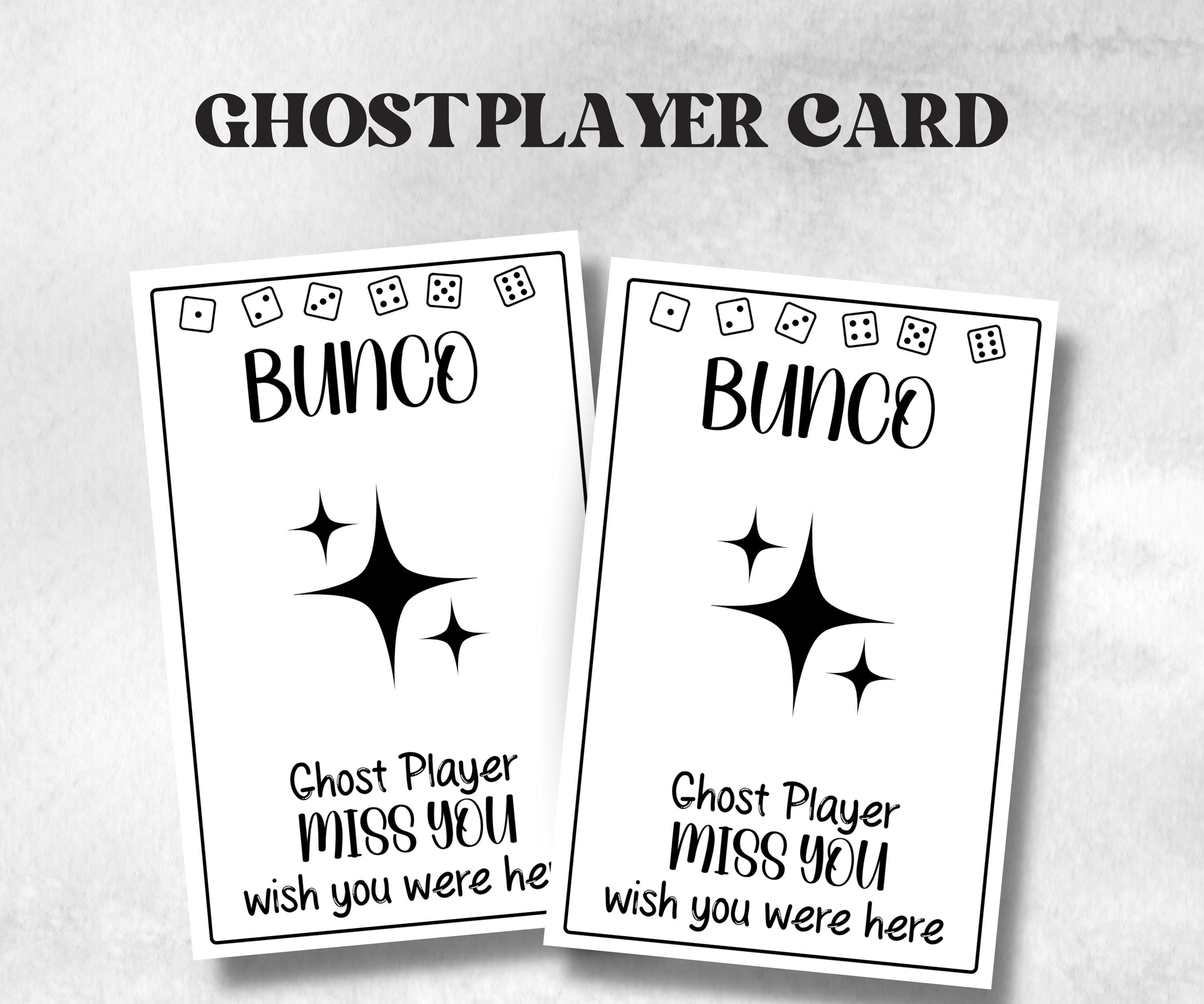 White and Black Bunco, Birthday Party ideas, Printable Party Favors, Score Sheet, Ghost player, Tally Sheets, Birthday Gift, Family reunion- -TheHustlingCatLady-Party Games