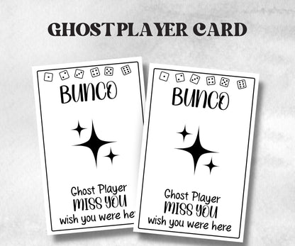 White and Black Bunco, Birthday Party ideas, Printable Party Favors, Score Sheet, Ghost player, Tally Sheets, Birthday Gift, Family reunion- -TheHustlingCatLady-Party Games