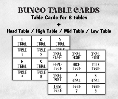 White and Black Bunco, Birthday Party ideas, Printable Party Favors, Score Sheet, Ghost player, Tally Sheets, Birthday Gift, Family reunion- -TheHustlingCatLady-Party Games